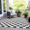 Homeroots 8' X 10' Black And Ivory Polka Dot Washable Indoor Outdoor Area Rug 595208 - alternate 4