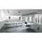 Hirsh Right-Hand Single Pedestal File Office Desk, 30 in D X 29.5 in H, 48 in W X Platinum / White 22643 - alternate 3