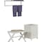 Homeroots 17" White Backless Bar Chair 380055 - alternate 2