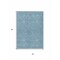 Homeroots 3' X 5' Teal Blue And Ivory Geometric Washable Indoor Outdoor Area Rug 612142 - alternate 4