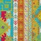 Homeroots 5' X 8' Teal Blue Green And Pink Aztec Washable Indoor Outdoor Area Rug 598521 - alternate 4