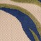 Homeroots 6' Ivory Blue And Orange Floral Indoor Outdoor Runner Rug 545026 - alternate 5