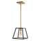 Jonathan Y Girard 9.25" 1-Light Farmhouse Industrial Iron LED Pendant, Black/Brass Gold JYL6509A - alternate 6