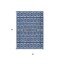 Homeroots 3' X 5' Navy Blue And Ivory Geometric Washable Indoor Outdoor Area Rug 613789 - alternate 5