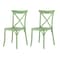 Lagoon Resin Stackable X Back Dining Chair Tan, 2PK 7061VB-SSTOS - alternate 1