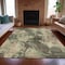 Homeroots 9' X 12' Brown And Beige Abstract Washable Indoor Outdoor Area Rug 630673 - alternate 3