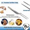 A2Z Scilab Offset Culinary Tweezers, Precision Serrated Jaws, 5.5 Inch, Stainless Steel Tongs A2Z-ZR1053 - alternate 2