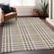 Homeroots 10' X 14' Brown And Beige Plaid Washable Indoor Outdoor Area Rug 601469 - alternate 4