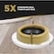 Everflow Extra Thick Toilet Wax Ring Gasket w/ Flange Fits 3''&4'' Waste Lines TRZR1004 - alternate 2