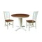 Whitewood Industries Rectangular Extension Dining Table W/ 2 Chairs, 36 in W, 30.1 in L, 48 in H, Parawood, 3 K79-36RXT-23B-C10-2 - alternate 1