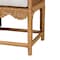 Bali & Pari Seranay Bohemian Scallop Light Honey Rattan Accent Bench 252-14111-ZORO - alternate 2