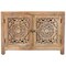 Homeroots 30in Natural Solid Wood Textured Door Accent Cabinet With Two Doors 557028 - alternate 5