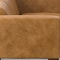Homeroots 144in Sienna Leather Modular Wood Sofa 641867 - alternate 3