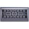 Sierra Grates 4 in. H X 14 in. W Powder Coat Steel, Granite Grey Floor Register MTR414-GRY - alternate 1