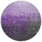 Homeroots 8' Purple And Dark Gray Round Ombre Washable Indoor Outdoor Area Rug 602895 - alternate 2