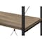 Homeroots 48" Taupe Metal Four Tier Etagere Bookcase 489798 - alternate 4