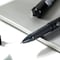 Deli UPAL Gel Pen 1.0mm, Black Ink, Capped, Metal Clip, 12PK EG61-BK - alternate 3