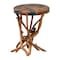 Bali & Pari Amada Teak Wood Epoxy Resin End Table 267-14519-ZORO - alternate 1