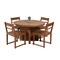 Homeroots 48" Natural Rounded Solid Wood Dining Table 488598 - alternate 3