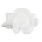 Meritage Bavaria 16 Piece Scallop Rim Bone China Dinnerware Set in White 750123493M - alternate 1