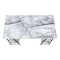 Homeroots 47" White and Black Wood and Metal Sled Computer Desk 489848 - alternate 3