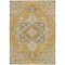 Homeroots 3' X 5' Gold Beige And Blue Oriental Washable Indoor Outdoor Area Rug 600156 - alternate 5