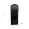Homeroots Vintage Black Wooden Phone Booth Bar Cabinet 388605 - alternate 2