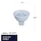 Bulbrite 75-Watt Equivalent Dimmable Flood MR16 Bi-Pin GU5.3 LED Light Bulb, 3000K, 3PK 862680 - alternate 2