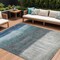 Homeroots 10' X 14' Blue And Gray Abstract Washable Indoor Outdoor Area Rug 632046 - alternate 1