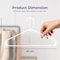 Serenelife Premium Plastic Hangers, Heavy Duty, Smooth White Tubular Slim, No Snag, Strap Hook Design, 100PK SLHPL100 - alternate 2
