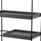 Homeroots 72" Black Sliding Shelf Five Tier Etagere Bookcase 490164 - alternate 2