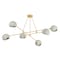 Hudson Valley Lighting Turner 60 in. Chandelier Vintage Gold Leaf/Limewash Plaster 3106-VGL/LWP - alternate 1