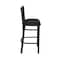 Holland Bar Stool Co 25" Stationary Counter Stool, Black Wrinkle, Canter Espresso Seat 40025BW003 - alternate 4