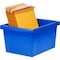 Storex 4 Gallon Storage Bin, Blue 61451U06C - alternate 6