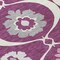 Homeroots 10' X 14' Eggplant Ivory And Gray Medallion Washable Indoor Outdoor Area Rug 589607 - alternate 4