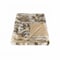 Homeroots 60" X 50" Tan Knitted Rabbit Fur Animal Print Throw Blanket 358168 - alternate 1