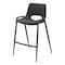 Homeroots Set of Two 26" Black Faux Leather And Steel Low Back Counter Height Bar Chairs 555660 - alternate 1