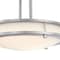 Westinghouse Lauderdale 12in 15W LED Indoor Semi Flush Mount, Color Temp Select, Brushed Nickel, Frosted Acrylic 6136600 - alternate 4