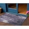 Homeroots 3' X 5' Purple And Ivory Abstract Washable Indoor Outdoor Area Rug 617656 - alternate 1