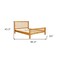 Homeroots Three Piece Oak Solid Wood Bedroom Set 523686 - alternate 6