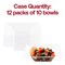 Smarty Had A Party 5 oz. Clear Square Plastic Dessert Bowls (120 Bowls), 120PK 6925-CASE - alternate 2