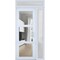 Vdomdoors Front Exterior Prehung FiberGlass Door Clear Glass See-through / Manux 8555 White Silk Clear Glass MANUX8555EXD-WS-W30+14 x H80+14-RH - alternate 1