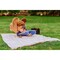 Picnic Time Family Of Brands Montecito Picnic Blanket with Harness, White & Taupe Windowpane 639-00-155-000-0 - alternate 3