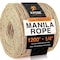 Xpose Safety Manila Rope, 3 Strand Cordage Twisted Braided Rope 1/4 1200 Feet MR14-1200-X - alternate 1