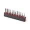 Tekton 4 mm Phillips/Slotted Bit Set with Rail, 12-Piece, P000-P2, 0.8-4 mm DZZ92001 - alternate 2