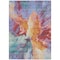 Homeroots 3' X 5' Orange Red And Teal Blue Abstract Washable Indoor Outdoor Area Rug 615614 - alternate 9