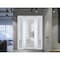 Vdomdoors Front Exterior Prehung FiberGlass Door Frosted Glass / Manux 8102 White Silk / 2 Sidelight Exterior MANUX8102EXD-WS-W14+36+14 x H80-RH - alternate 3