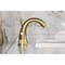 Kingston Brass Widespread Bathroom Faucet with Knurled Handle and Brass Pop-Up, Brushed Brass KS2967KNL - alternate 3