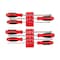 Tekton Phillips and Slotted Screwdriver Set w/Red Modular Organizers-8in Shanks, 7pc (#1-#3, 4-8mm) DWZ90126 - alternate 1