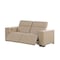 Homeroots 80in Cream and Brown Leather Power Reclining Loveseat 720532 - alternate 4
